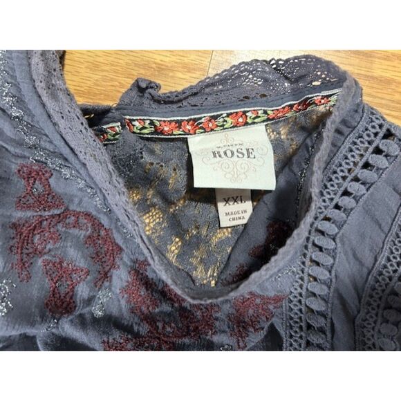 Knox Rose XXL - Women's Long sleeve, embroidered blouse - Picture 3 of 5